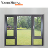 Manufacturer wholesale price Metal casement window aluminum frame tempered glass aluminum sliding window