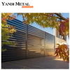 Yandi Factory directly supplies outdoor aluminum strip fence panels for private garden aluminum fences