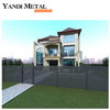 Custom aluminum profile for privacy aluminum strip fence Horizontal aluminum louver fence panel