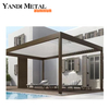 Luxury Aluminum Garden Adjustable outdoor gazebo Custom modern electric aluminum louvers glass pergola