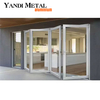 High quality American standard hot break aluminum double fold folding accordion aluminum doors