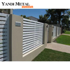 Waterproof aluminum Wpc fence panels Outdoor Black Wpc garden fence panels Wooden Aluminum Wpc garden composite fence posts