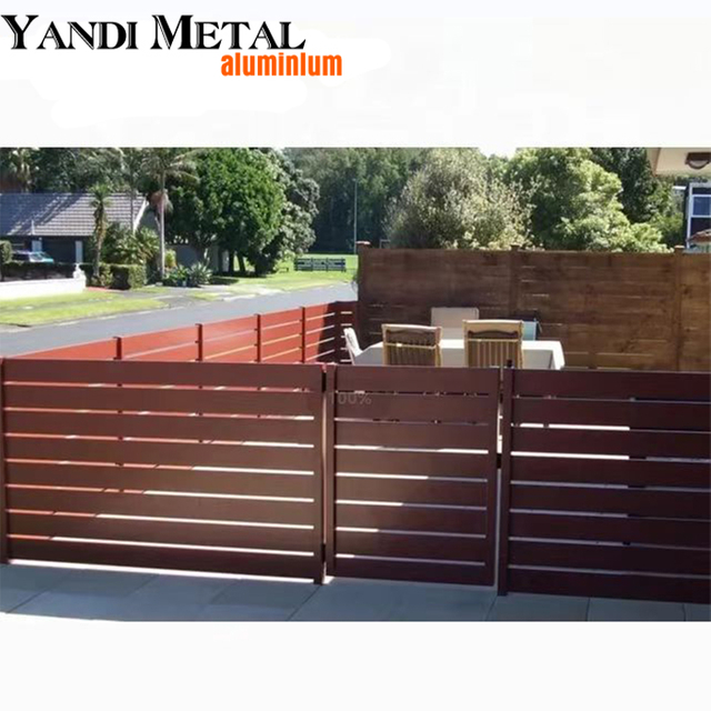 Supply modern high quality fence design outdoor houses backyard garden aluminum alloy material metal fence panels