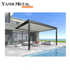 Customizable size electric aluminum telescopic pergola aluminum outdoor waterproof telescopic folding roof pergola