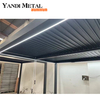 Custom modern pergola Aluminum outdoor electric aluminum outdoor waterproof louver pergola and gazebo