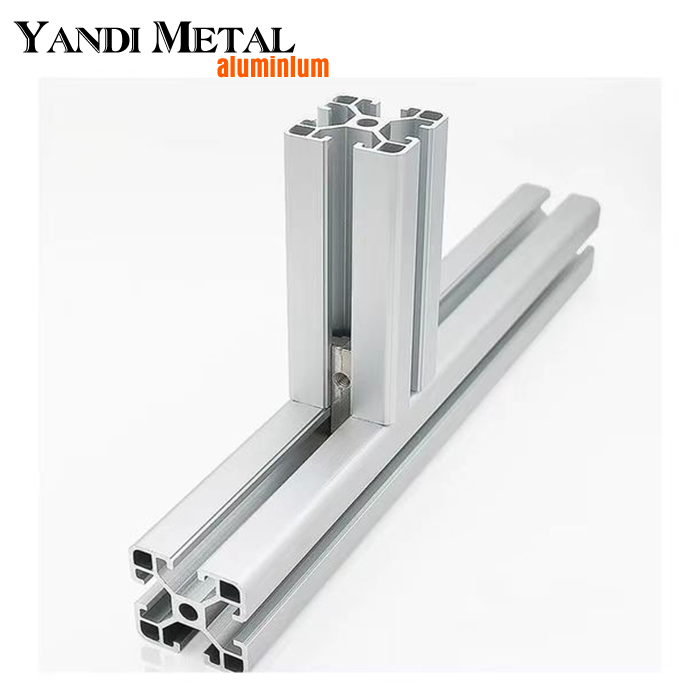 4040 Aluminum extruded T-slot industrial aluminum profiles Black bar anodized aluminum profiles